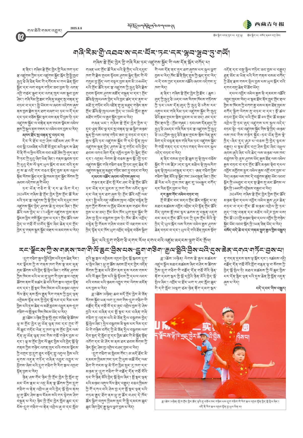 西藏青年报藏文版གལ་ཆེའི་གསར་འགྱུར།