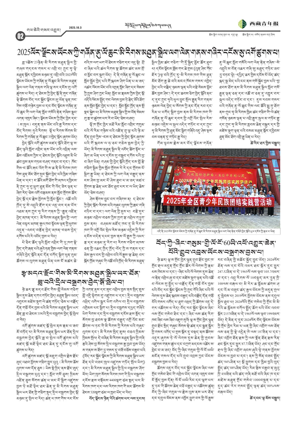 西藏青年报藏文版གལ་ཆེའི་གསར་འགྱུར།