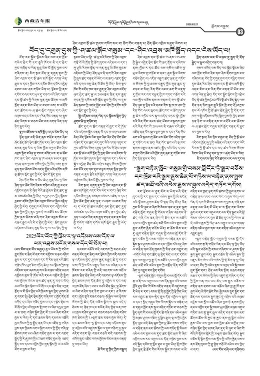 西藏青年报藏文版ཕྱོགས་བསྡུས།